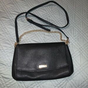 kate spade Black Crossbody Bag with Gold Chain